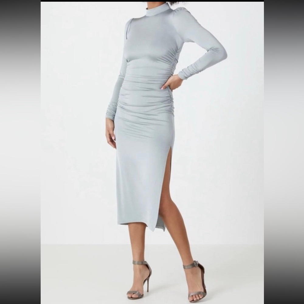 BCBGMAXAZRIA Maelynn Women's Long Sleeve Mock Neck Cocktail Dress size XS